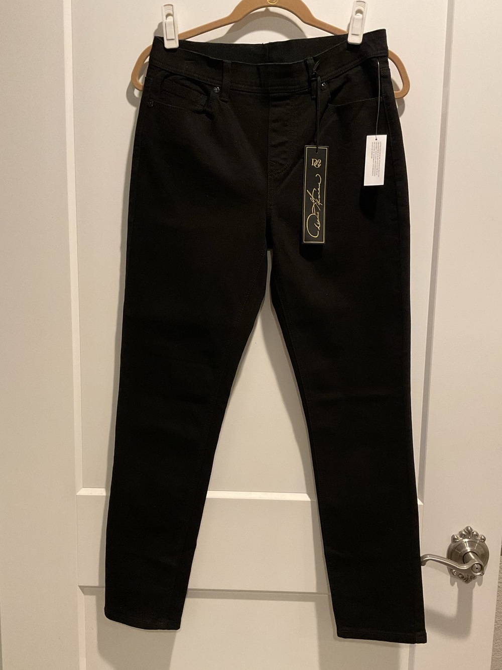 NWT Diane Gilman DG2 Black Pull-On Pants Size Small S